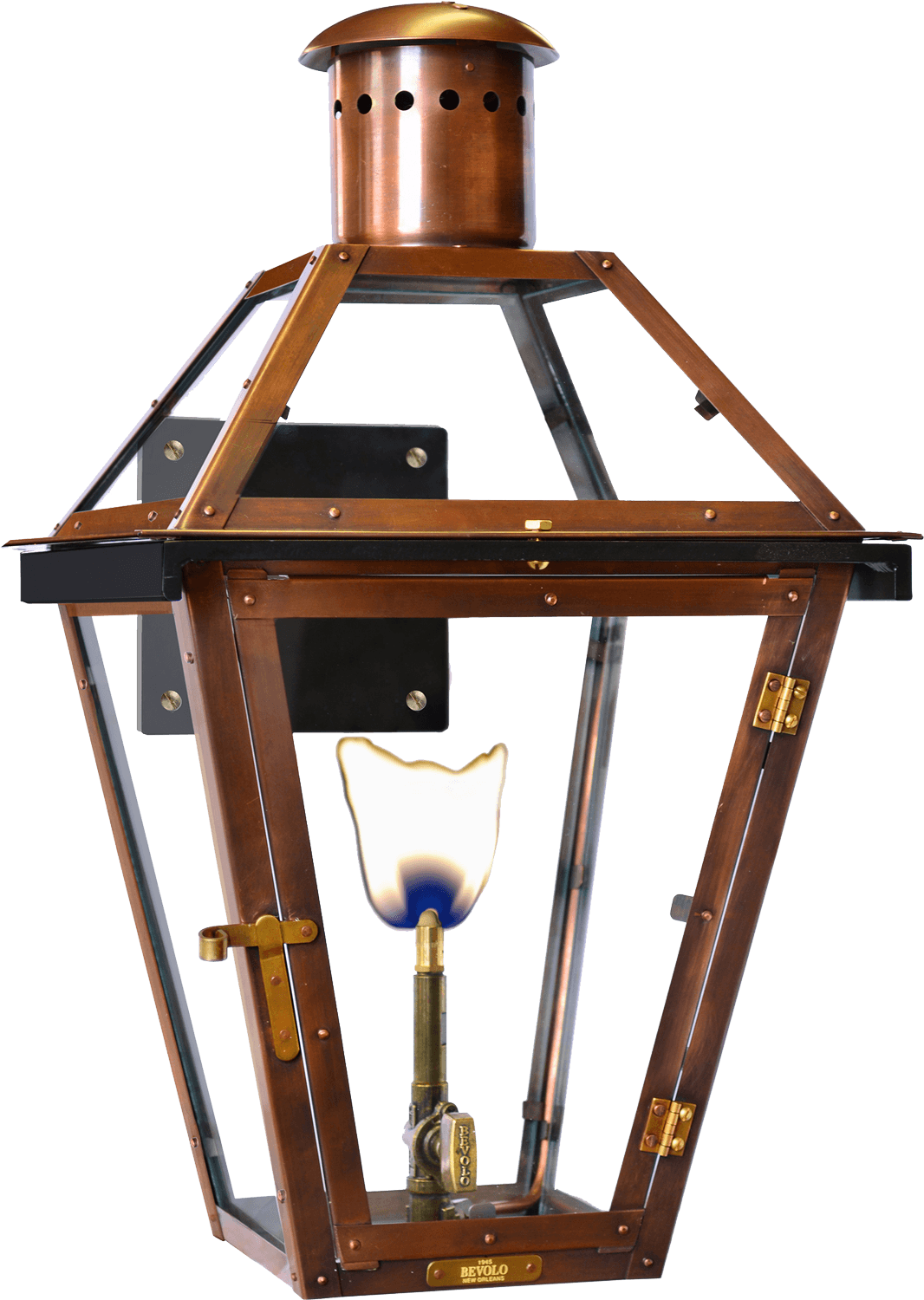 copper lantern lighting