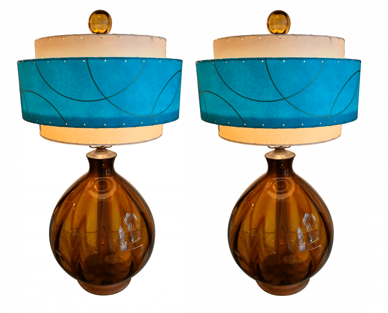 Vintage Blenko Glass Lamps at Jennie Johnston blog