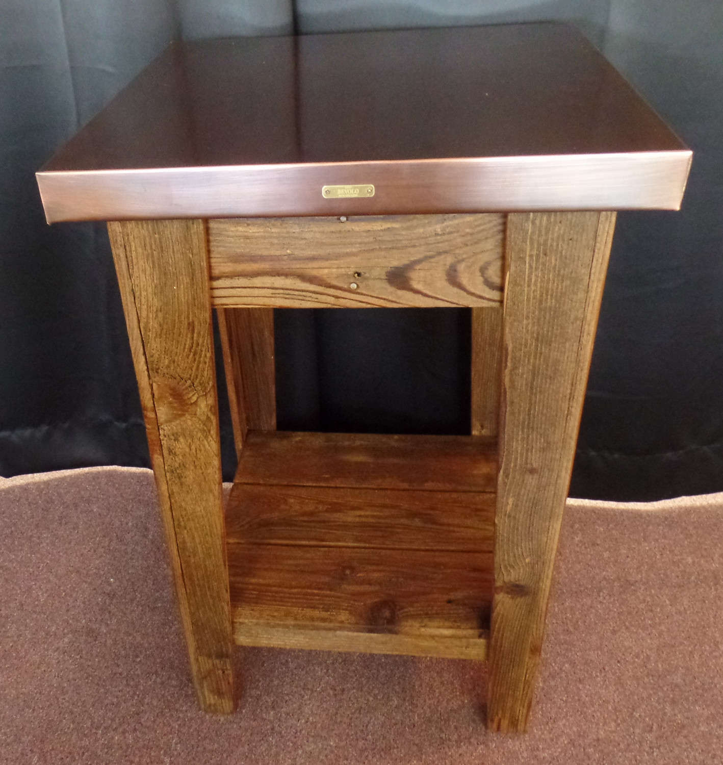Reclaimed Wood Accent Table
