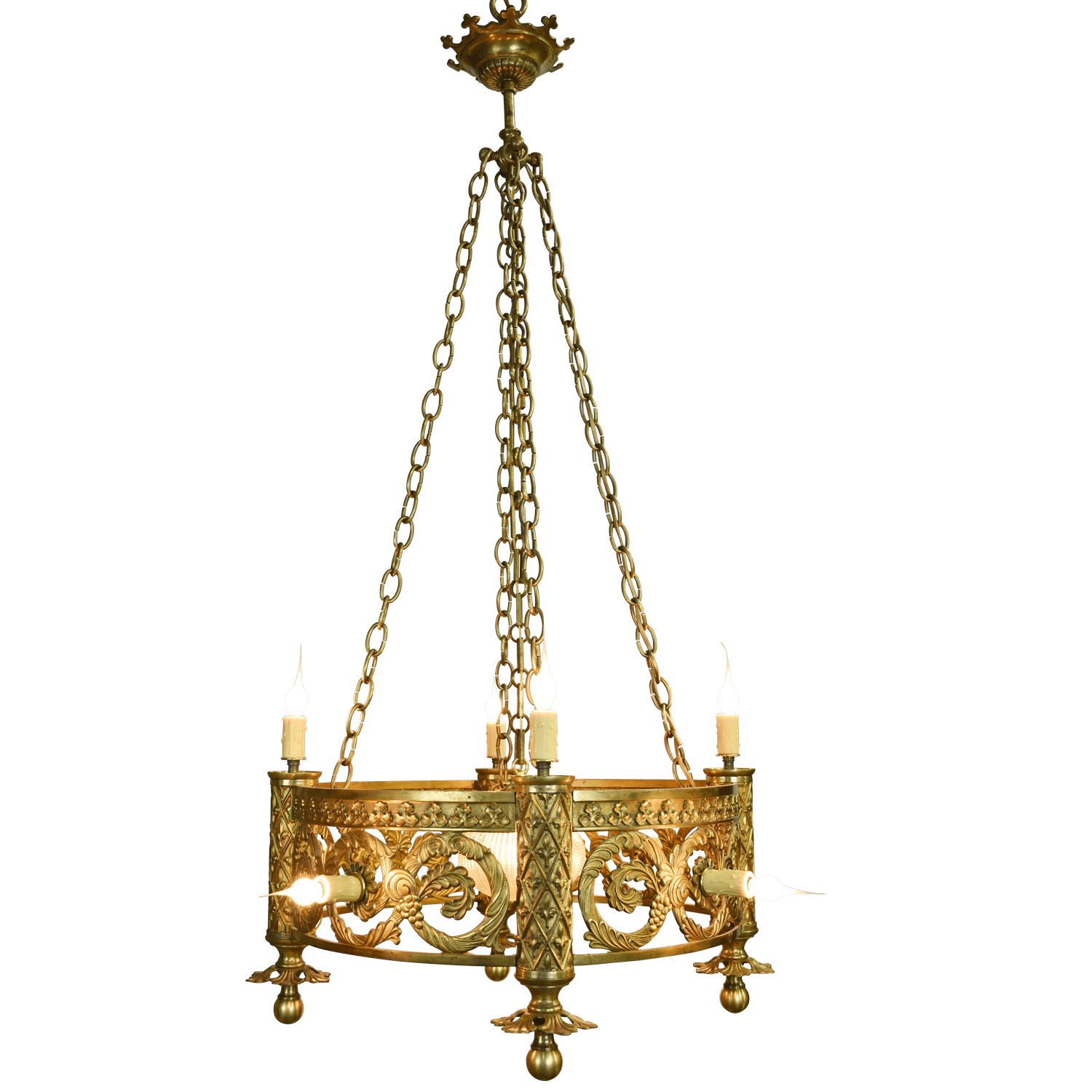 Antique 1870s French Chandelier (18)