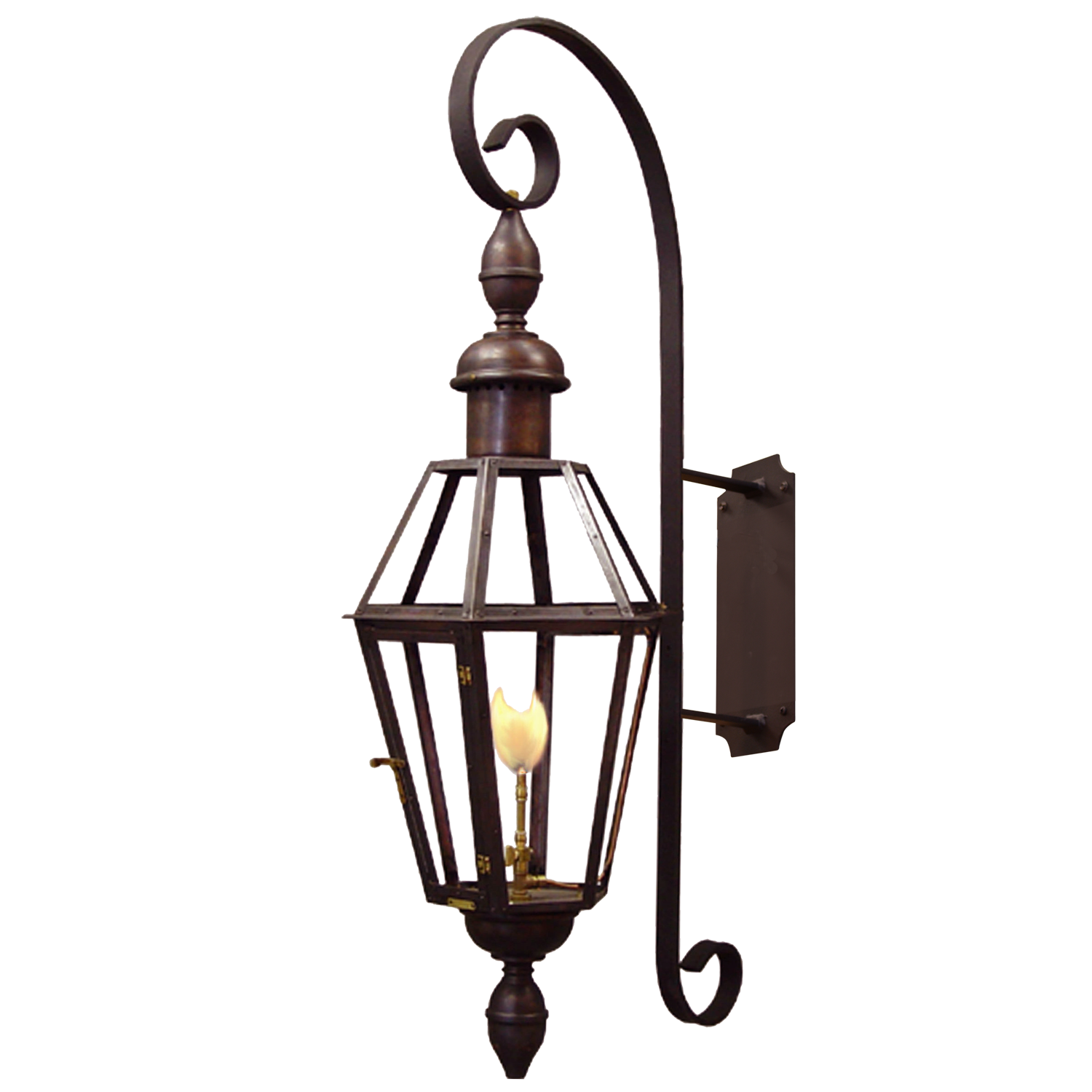 Six Sided French Quarter Bevolo Gas Electric Lighting